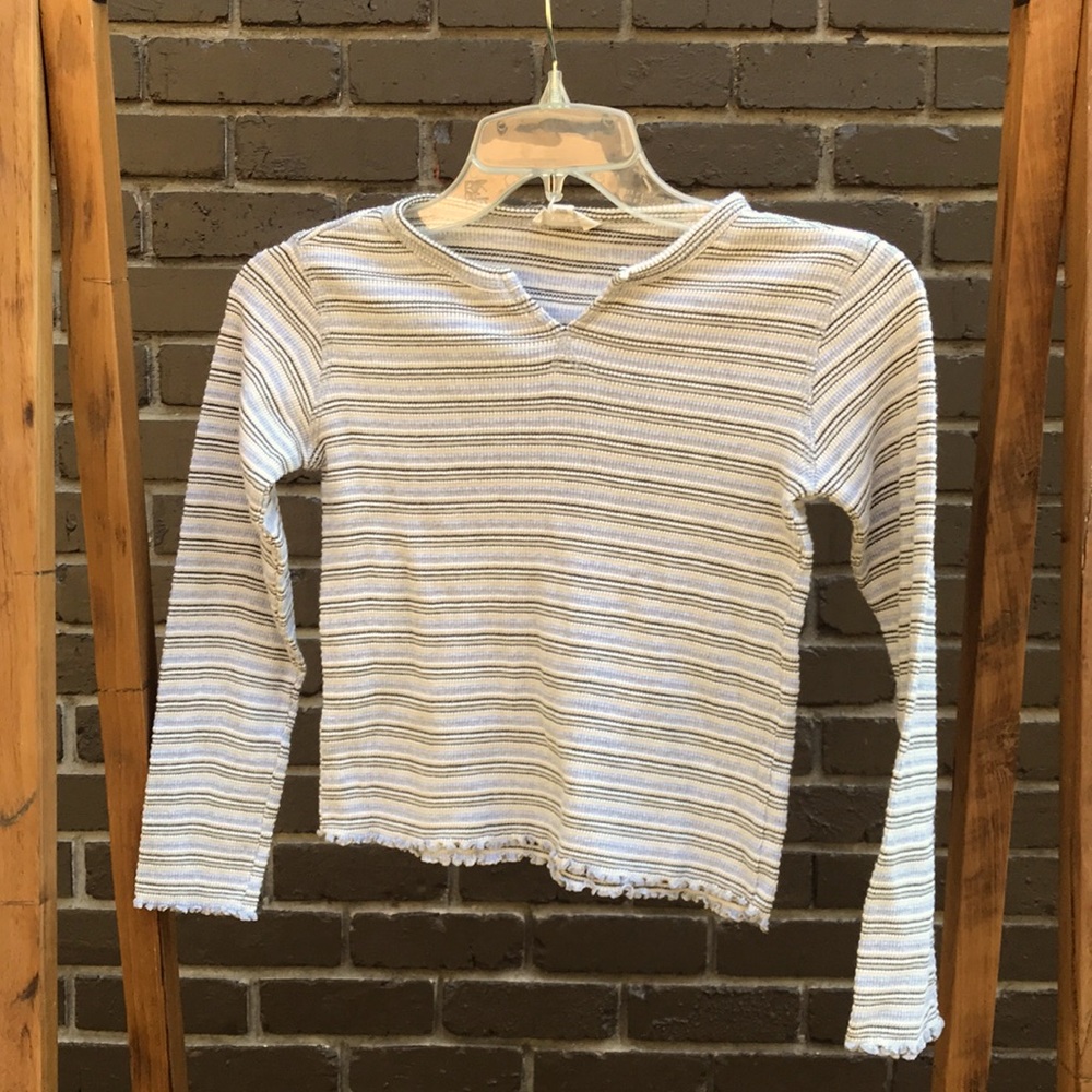 Jessica Simpson Cropped Textured Long Sleeve